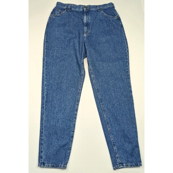 Vintage 90s Jeans Blue High Waist Rise Mom Women's Size 18 Lee New - Picture 1 of 8